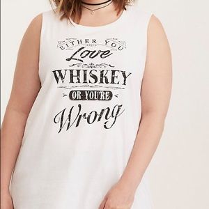 torrid Tops - TORRID SIZE 3 EITHER YOU LOVE WHISKEY OR WRONG torrid Tops - TORRID SIZE 3 EITHER YOU LOVE WHISKEY OR WRONG